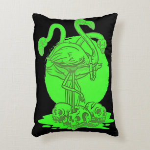 Cojín Decorativo Flamingo Skull Halloween Regalo Para Flamingo Lo