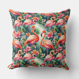 Cojín Decorativo Flamingo tropical