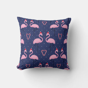 Cojín Decorativo Flamingo Xmas Gorra Candy Pattern