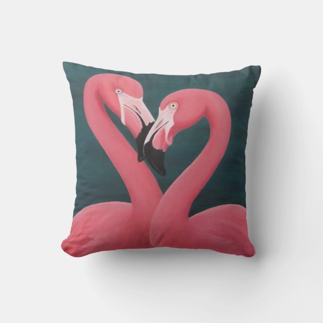 Cojín decorativo Flamingos (Anverso)