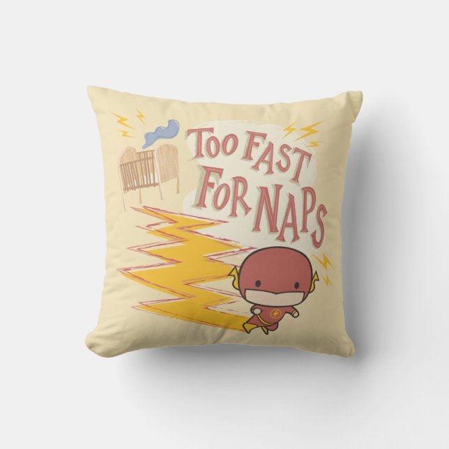 Cojín Decorativo Flash Chibi | Demasiado Rápido Para Napas (Anverso)