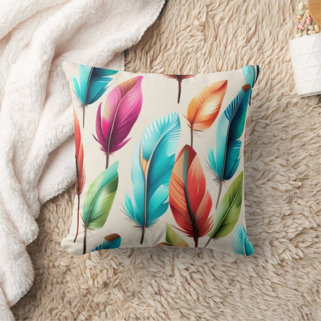 Cojín Decorativo Flashy Feathers (Manta)