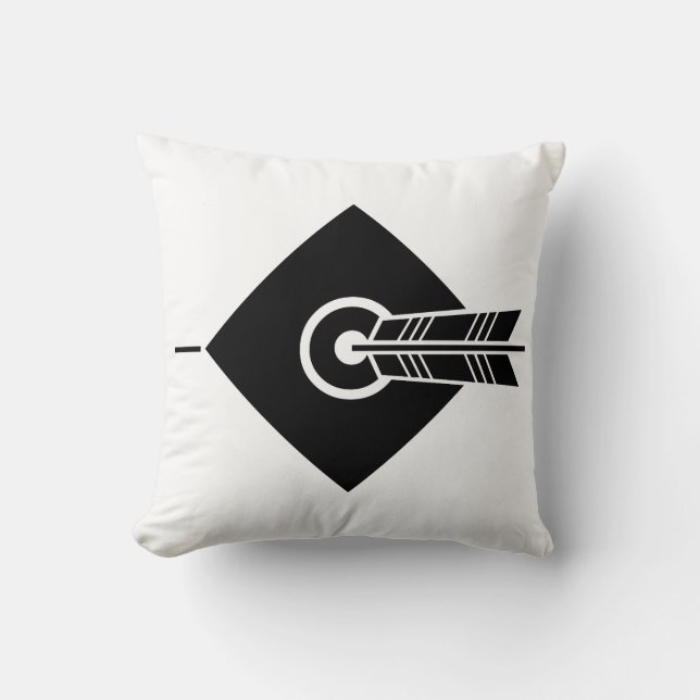 Cojín Decorativo Flecha dio en el objetivo (Anverso)
