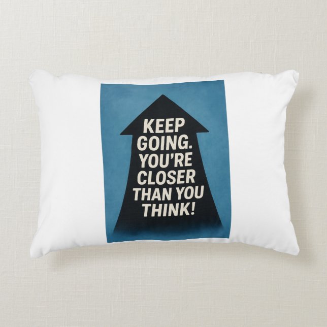 Cojín Decorativo Flecha motivacional (Anverso)