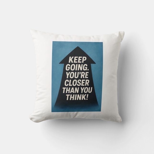 Cojín Decorativo Flecha motivacional (Anverso)