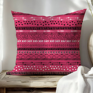 Cojín Decorativo Flechas rosadas boho de moda