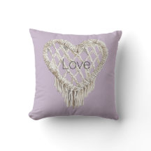 Fleco de Corazón Blanco Lavanda