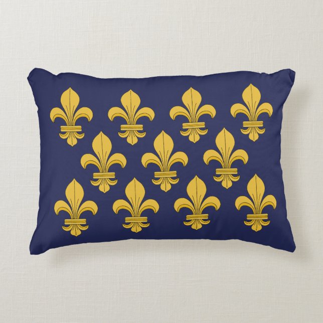 Cojín Decorativo Fleur-de-lis (Anverso)