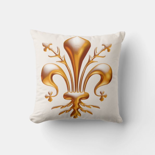 Cojín Decorativo Fleur de Lis (de Lys) (Anverso)