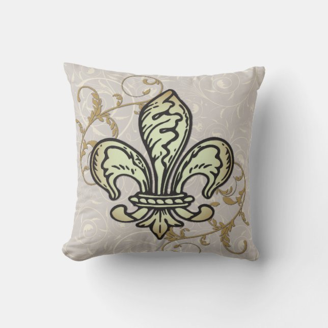 Cojín Decorativo FLeur de lis dump pillow (Anverso)
