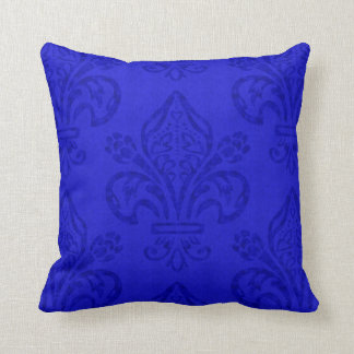 Cojín Decorativo Fleur de Lis Intense Blue Elegaissance