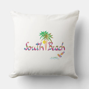 Cojín Decorativo Flip Flops de South Beach Florida