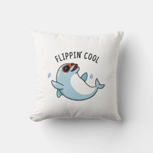 Cojín Decorativo Flippin Guay Funny Dolphin Pun
