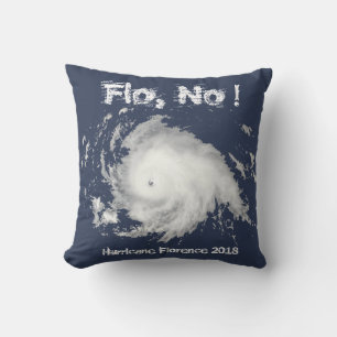 Cojín Decorativo ¡Flo, no! Huracán Florencia 2018