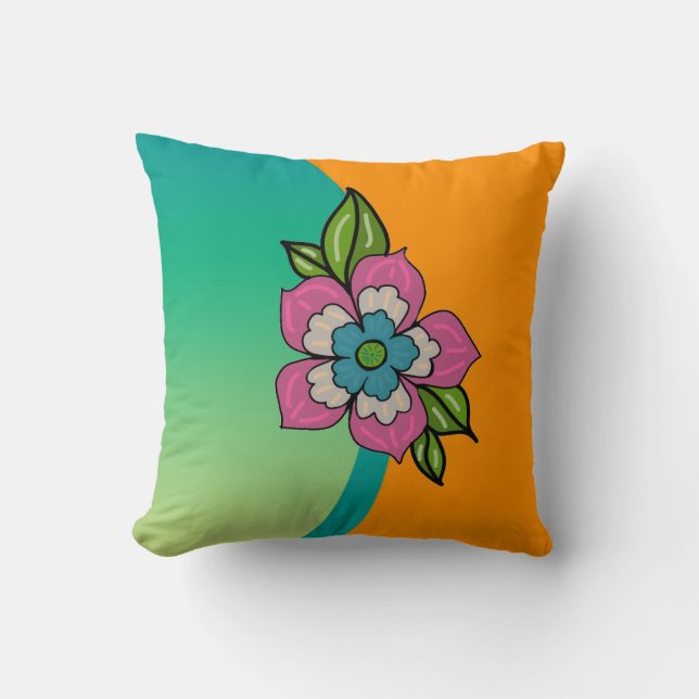 Cojín Decorativo flor (Anverso)