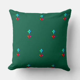 Cojín Decorativo Flor Azul Dr Verde