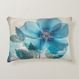 Cojín Decorativo Flor azul etéreo