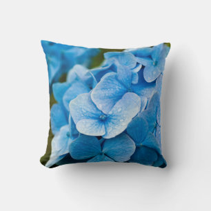 Cojín Decorativo Flor azul Hydrangea Cushion