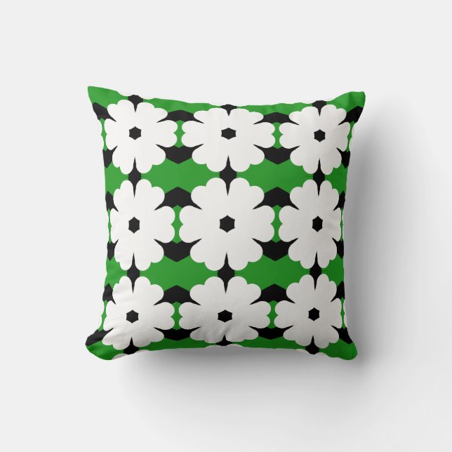 Cojín Decorativo Flor blanca moderna (Anverso)