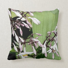 Cojín Decorativo flor blanca y rosa pálido