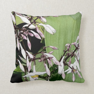 Cojín Decorativo flor blanca y rosa pálido