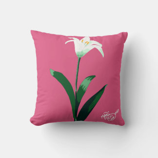 Cojín Decorativo flor branca