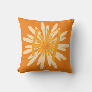 Cojín Decorativo Flor brillante abstracta personalizada