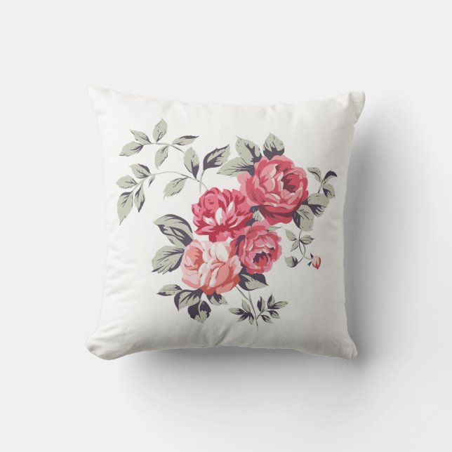 Cojín Decorativo flor clásica (Anverso)