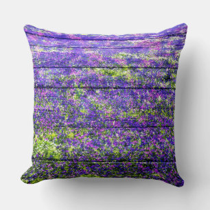 Cojín Decorativo Flor color pastel en madera #2