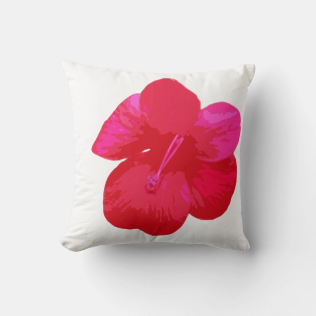 Cojín Decorativo Flor coralina (Anverso)