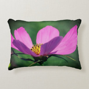 Cojín Decorativo Flor Cosmos Rosa Única En Bloom