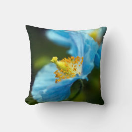 Cojín Decorativo Flor de amapola azul Cushia