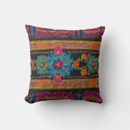 Cojín Decorativo Flor de aspecto bordeado