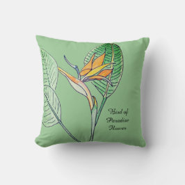 Cojín Decorativo Flor de ave del paraíso 