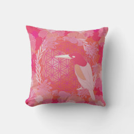Cojín Decorativo Flor de aves de la vida