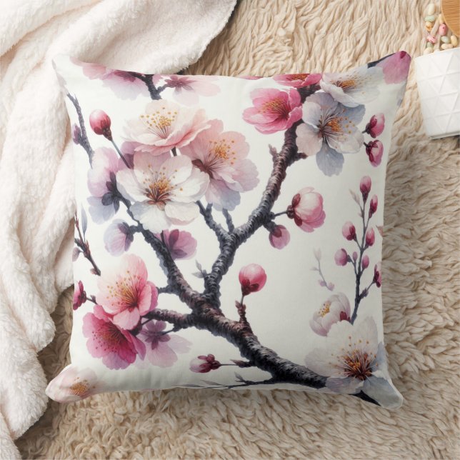 Cojín Decorativo Flor de Cerezo (Manta)
