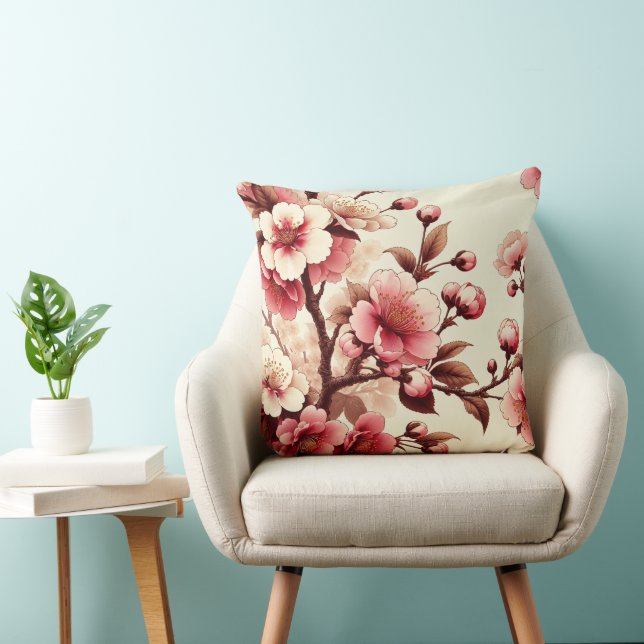 Cojín Decorativo Flor de Cerezo (Silla)