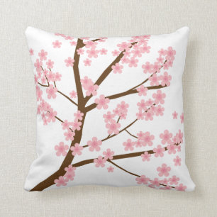 Cojín Decorativo Flor de Cerezo Árbol Sakura Primavera Rosa Bonito