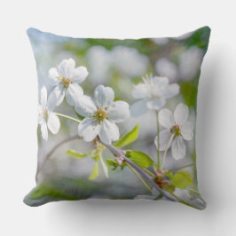 Cojín Decorativo Flor de cerezo blanco