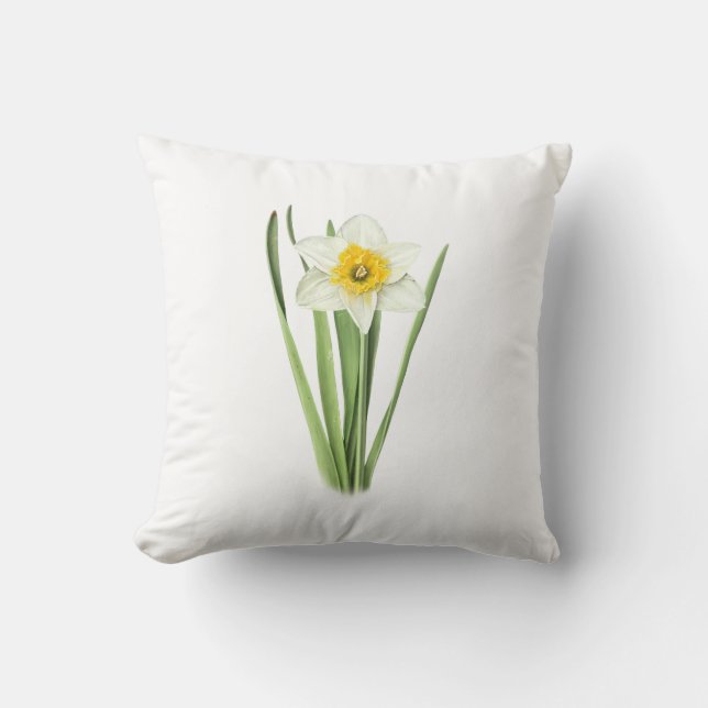Cojín Decorativo Flor de Daffodil (Anverso)