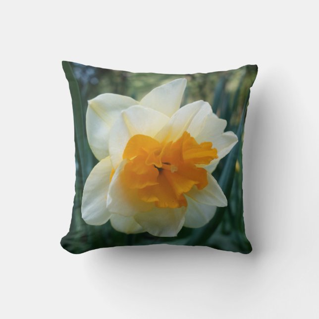 Cojín Decorativo Flor de Daffodil (Anverso)