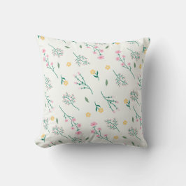 Cojín Decorativo Flor de flor de patrón floral de 16" x 16"
