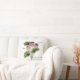 Cojín Decorativo Flor de geranio blanco rosado personalizada (Couch)