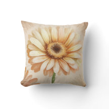 Flor de Gerbera Daisy con acuarela artística