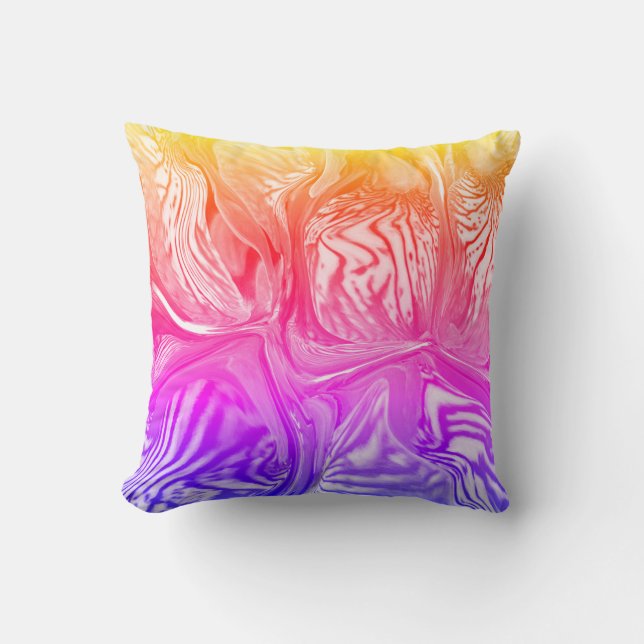 Cojín Decorativo Flor De Iris Púrpura / Ipanema / (Anverso)