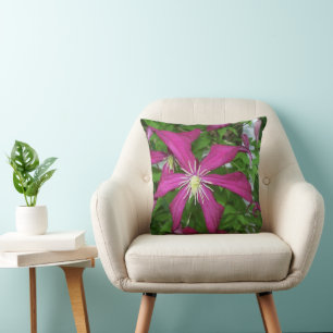 Cojín Decorativo Flor de jardín rosa magenta
