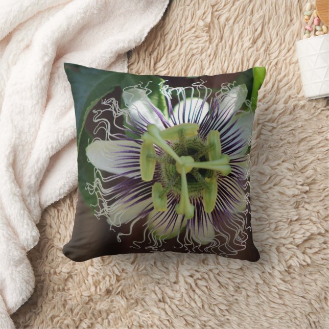 Cojín Decorativo Flor de la Pasión (Manta)