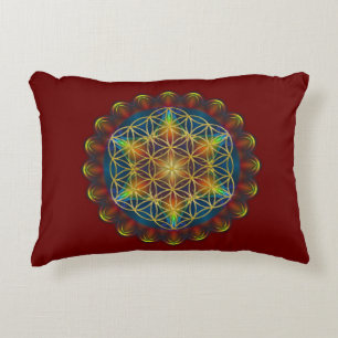 Cojín Decorativo Flor de la Vida / Blume des Lebens - Mandala III