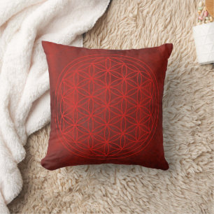 Cojín Decorativo flor de la vida, chakra,zen,geometría sagrada,