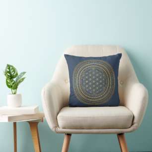 Cojín Decorativo Flor de la Vida - Mandala Indígena 2